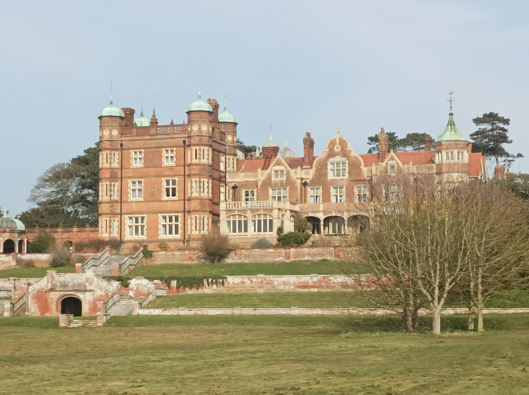View of the Manor from our coastal walk
